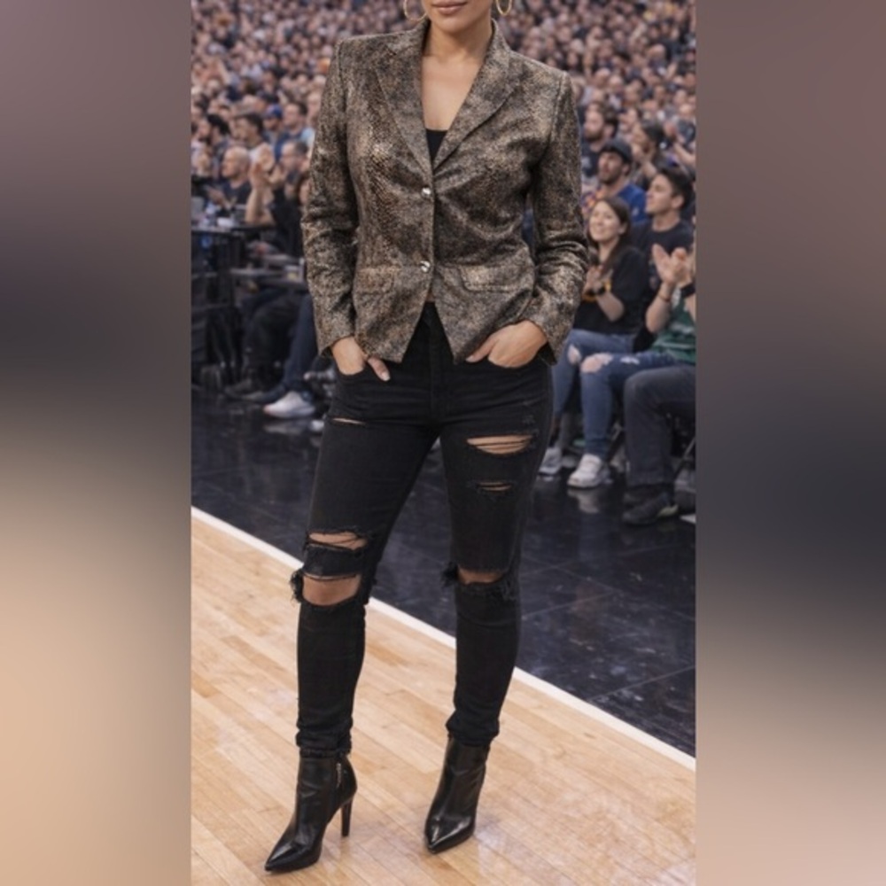 Betty Barclay Faux Snakeskin Blazer